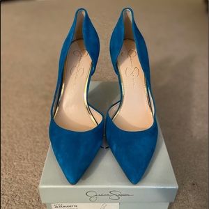 NEW Turquoise Suede Pumps